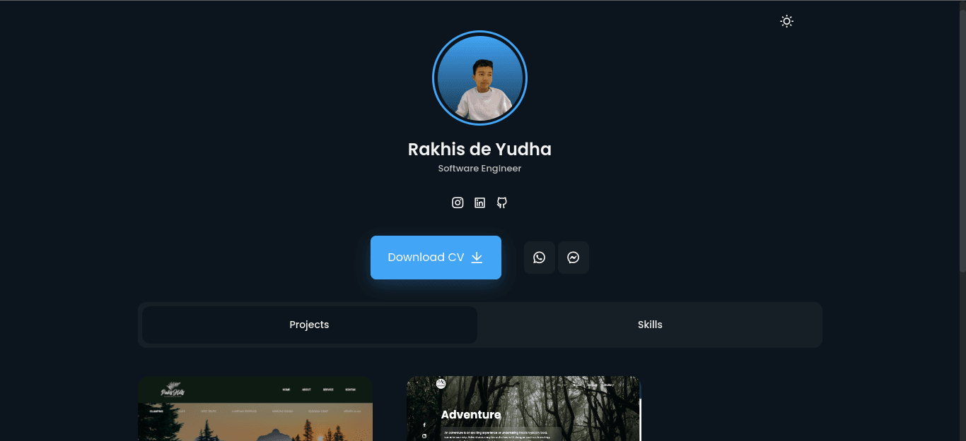 Simple Portfolio preview