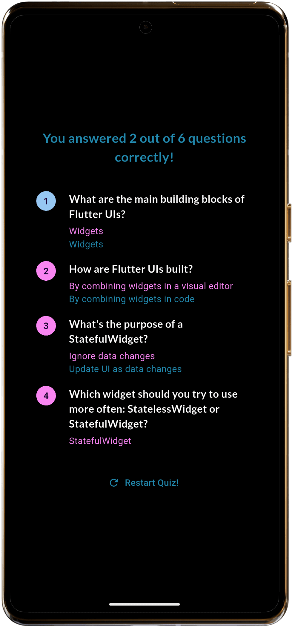 Quiz App preview